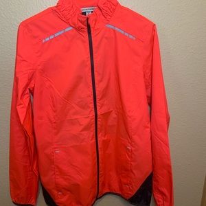 Coral Reflective Windbreaker Shell Jacket